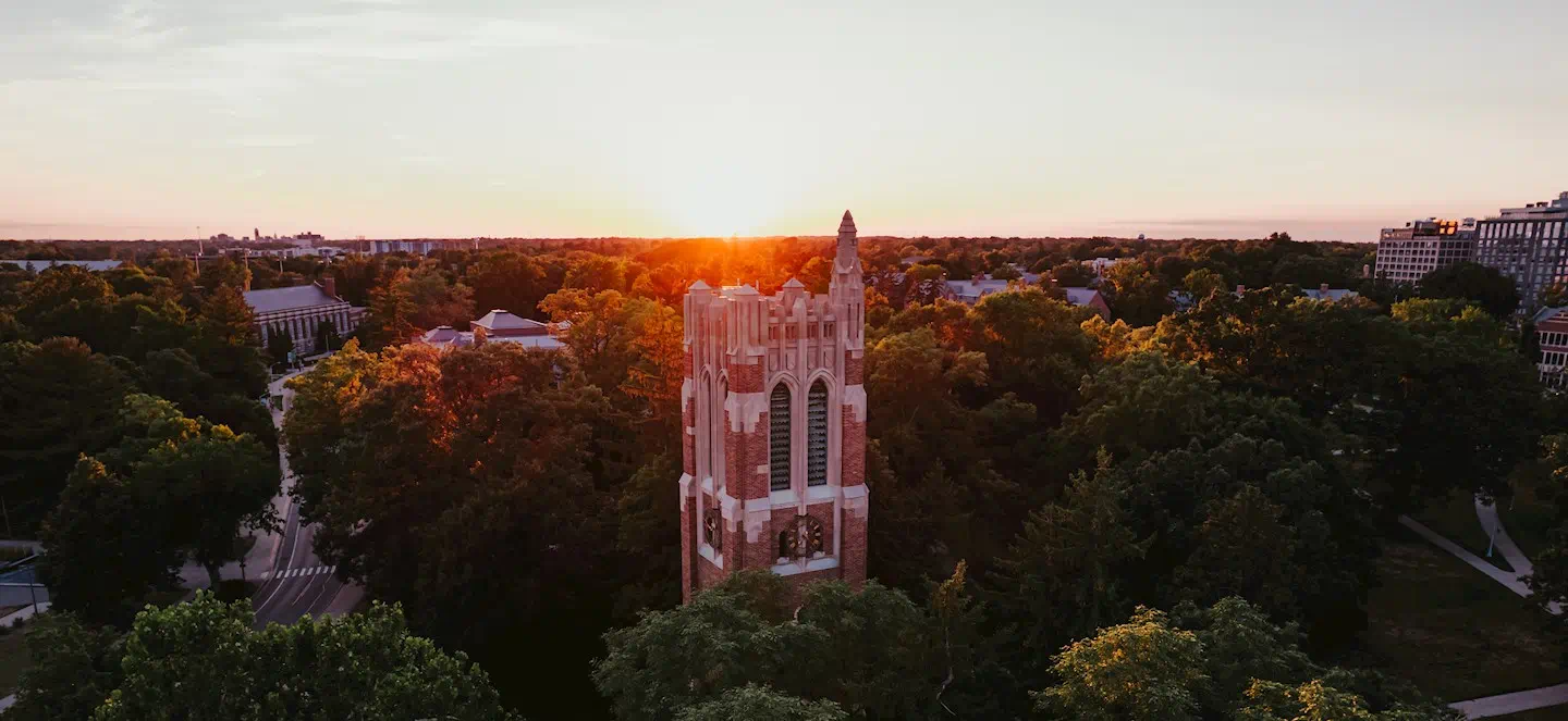 Beaumont tower at sunset