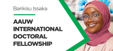 Barikisu Issaka Receives AAUW International Doctoral Fellowship